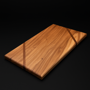 Tagliere artigianale in legno di olmo e iroko 45×25 | Cutting board handmade