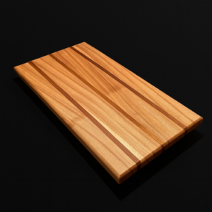 Tagliere artigianale in legno di olmo ed inserti in iroko 45×25 | Cutting board handmade